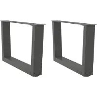 vidaXL Salontafelpoten 2 st V-vormig 50x(30-31,3) cm staal antraciet