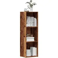 vidaXL Boekenkast 36x30x114 cm bewerkt hout oud houtkleurig