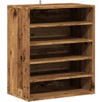 vidaXL Schoenenkast 60x35x70 cm bewerkt hout oud houtkleurig