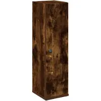 vidaXL Badkamerkast met rolhouder 20,5x22x72 cm gerookt eikenkleurig