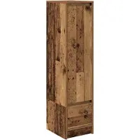 vidaXL Hoge kast 29,5x34x119,5 cm bewerkt hout oud hout