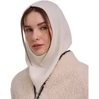 Falke Premium Wool Balaclava sneldrogend warm wol muts dames wit - maat ONESIZE