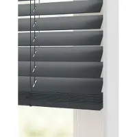 HEMA Jaloezie hout uni 50mm antraciet (antraciet)