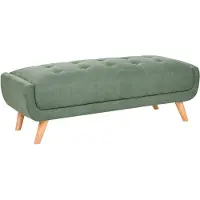 Beliani HABO - Ottomaan - Groen - Polyester