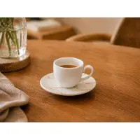 Bonna Granix - Espressokopjes en schoteltjes - 80 cc - Porselein - Set van 6