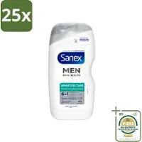 Sanex 25 x – Douchegel – Men Sensitive – 400 ml - Grootverpakking - Kabel - Kabels - Kabelsysteem - Kabelsysteem