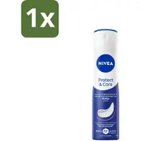 Nivea 1 x – Deodorant Spray – Protect & Care – 150 ml - Anti-transpirant Spray - 48 Uur Bescherming - Huidverdraagzaam - Zonder Alcohol - Okselhuid Verzorging
