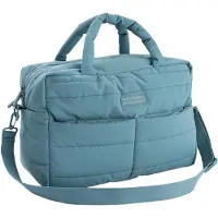 Done by Deer Changing Bag - Quilted - Blue