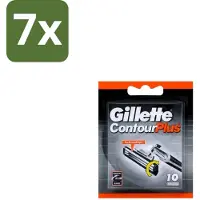Gillette 7 x Contour Plus – Wegwerpscheermesjes – 10 mesjes - Scheermesjes - Scheermes - Scheersysteem - Scheerbeurt - Huidcomfort