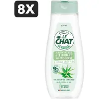 Le Chat 8 x - Douchegel - PH Neutraal - Met Extract Van Aloë Vera - Verfrissend - 300 ml