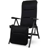 Dometic Ligstoel - - Gardina Lounger - Zwart - Verstelbaar - Aluminium - Polyester SoftMesh