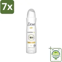 Dove 7 x - Deodorant - Invisible Dry - Onzichtbare bescherming - 250 ml - Grootverpakking - Deodorant Spray - Onzichtbare Deodorant - Vlekkenvrij - Zweet En Geur - Huidbescherming