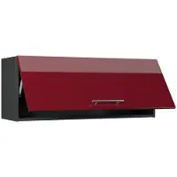 Vicco Hangkast Fame-Line, Bordeauxrode hoogglans/Antraciet, 100 cm
