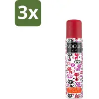 Vogue - Deodorant - Girl - Parfum Cats – 100 ml - Bulkverpakking - 3 stuks
