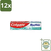 Colgate - Max White - Whitening Crystals - Tandpasta - 100ml - Voordeelverpakking - 12 stuks - Whitening crystals - Tanden reinigen