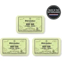 Störtebekker Body Bar Herbal Wood (Body Scrub) - Plasticvrije Vaste Zeep & Douchegel Heren - Natuurlijke & Duurzame Lichaamsverzorging - Vegan Bodywash met Sheaboter - 120g