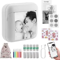 SP Mini Printer - Mini Printer voor Mobiel - Zakprinter - Wit - 85cm x 40cm x 83cm