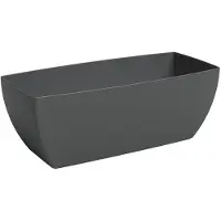Artevasi SIENA plantenbak antraciet 30 x 14.7 cm - kunststof
