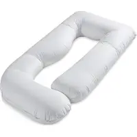 Totsy Baby Kussenvulling Zwangerschapskussen XXL 180 cm omhullend – body pillow omsluit het hele lichaam voor zwangeren hoes van velours wasbaar – OEKO-TEX gecertificeerd Wit