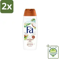 Fa - Douchegel - Coconut Milk - Hydraterend & Kalmerend - Verzachtend - 250 ml - Voordeelverpakking - 2 stuks - Douchegel kokosmelk - Hydraterende douchegel