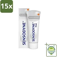 Sensodyne 15 x - Tandpasta - Gentle Whitening - Voor Gevoelige Tanden - 75 ml - Grootverpakking - Gevoelige Tanden - Tandpasta - Witte Tanden - Tandglazuur - Verkleuringen