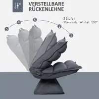 HAUSS SPOLE Relaxfauteuil 360 Graden Draaibaar Met Vijfvoudig Verstelbare Rugleuning Van Staal Donkergrijs Voor Woonkamer En Leeshoek