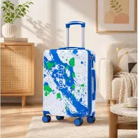 HAUSS SPOLE Reiskoffer – 20 Inch Handbagage Met Cijferslot En 4 Zwenkwielen – 39 x 22,5 x 55,5 cm – PC – Blauw – Korte Reizen