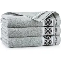 Zwoltex RONDO 2 - Badhanddoek - Grijs - 70x140 cm - Egyptisch katoen