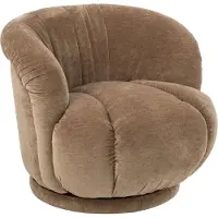 J-Line Draaibare fauteuil - multiplex/stof - taupe