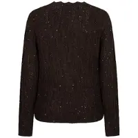 Red Button Cardigan ajour sparkle