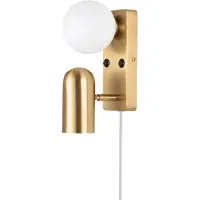 Globen Lighting Doppio wandlamp geborsteld messing