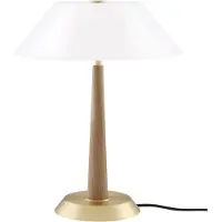 Globen Lighting Tafellamp Ligna, messing / goud, Woon-/ Eetkamer, metaal, Design, Tafellamp