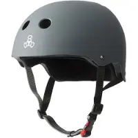 Triple 8 Helm - Zertifizierter Sweatsaver - Carbon-Gummi - - L/XL - Fahrradhelme