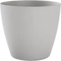 Tera Plantenpot Bayon rond Cloud lichtgrijs 30 cm - Kunststof