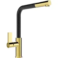 Mexen Flora keukenmengkraan, goud/zwart gespikkeld - 670401-75