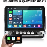 Junsun lINUX Systeem Autoradio Geschikt voor Peugeot 208/2008 2012-2018 - Draadloos Carplay & Andriod Auto - 10.1 Inch HD TouchScreen - Bluetooth - GPS navigatie- WiFi - FM - RDS- Airplay
