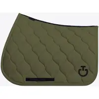 Cavalleria Toscana New Circular Quilted Jersey Zadeldek Jumping Full Winter Moss