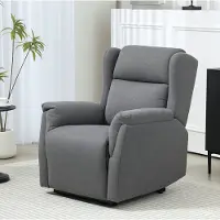MODFU Relaxfauteuil-Handmatig Verstelbare Rugleuning-Donkergrijs