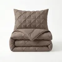 Sleeptime Lazy Dekbed Pintuck Taupe met Kussenslopen 200x200 cm