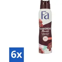 Fa - Glamorous Moments - Deodorant Spray - Zwarte Orchidee - 150 ml - Voordeelverpakking - 6 stuks