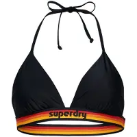 Superdry Dames Triangel bikinitop met marine vintage logo (XL), Strandkleding, Gerecycled polyester, Duurzaam, Marineblauw W3010359A