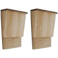 vidaXL Vleermuizenkasten 2 st 22x12x34 cm