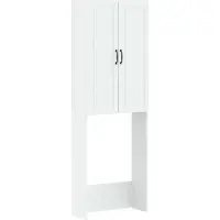 vidaXL Toiletkast UTRECHT Wit 66 x 25,5 x 190 cm Bewerkt hout