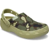 Crocs Klomp Unisex Classic Crafted Camo Clog Tac Green-Schoenmaat 48 - 49