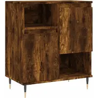 vidaXL Dressoir 60x35x70 cm bewerkt hout gerookt eikenkleurig