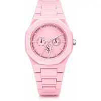 LGT JWLS Windsor Roze Kunststof Horloge met Ton-sur-ton Wijzerplaat