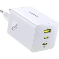 Baseus Enerfill FE11 netoplader, 2x USB-C / USB-A, 100W - Wit