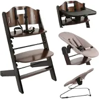 Novi Kinderstoel 1-2-Grow Complete Walnut/Hazel Melange V2