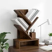 vidaXL Boomvormige boekenplank met 3 planken 30 x 18 x 48 cm
