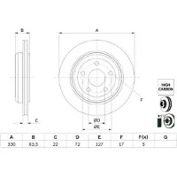 Bosch 0 986 479 G84 Remschijf